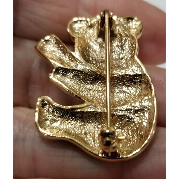 Panda pin goldtone and black one and a half inches - Picture 6 of 10